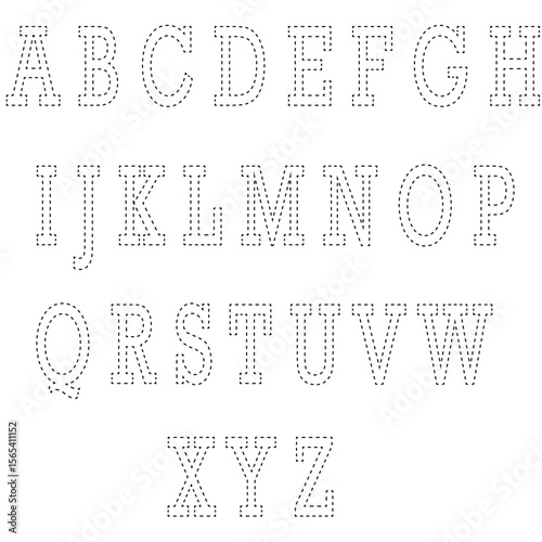 Complete English Alphabet Vector Design with Multiple Color Options and Common Fonts for Versatile Creative Projects