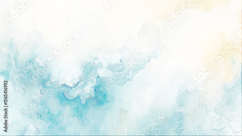 watercolor abstract painting of blue grunge texture, The morning fresh sky blue texture clouds, watercolor texture and watercolor and grunge blue paper.