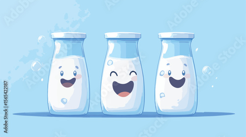 Cheerful Cartoon Milk Character for Marketing Campaigns - 3D Mascot Design