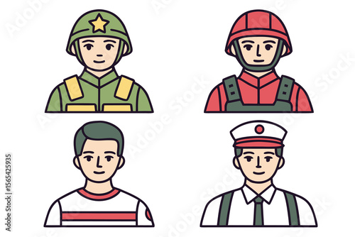 Military, Paramedic, Security, and Special Forces Icons