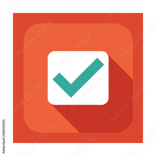 Checkbox Icon for Forms and Tasks Flat Style