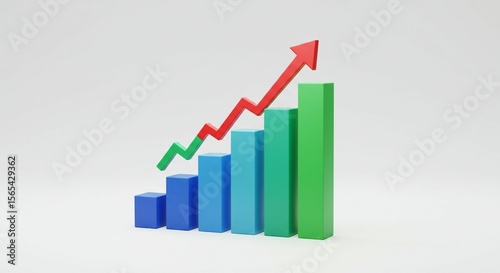 Growing bar graph illustration Free Download Growing bar graph illustration - GFXLoad