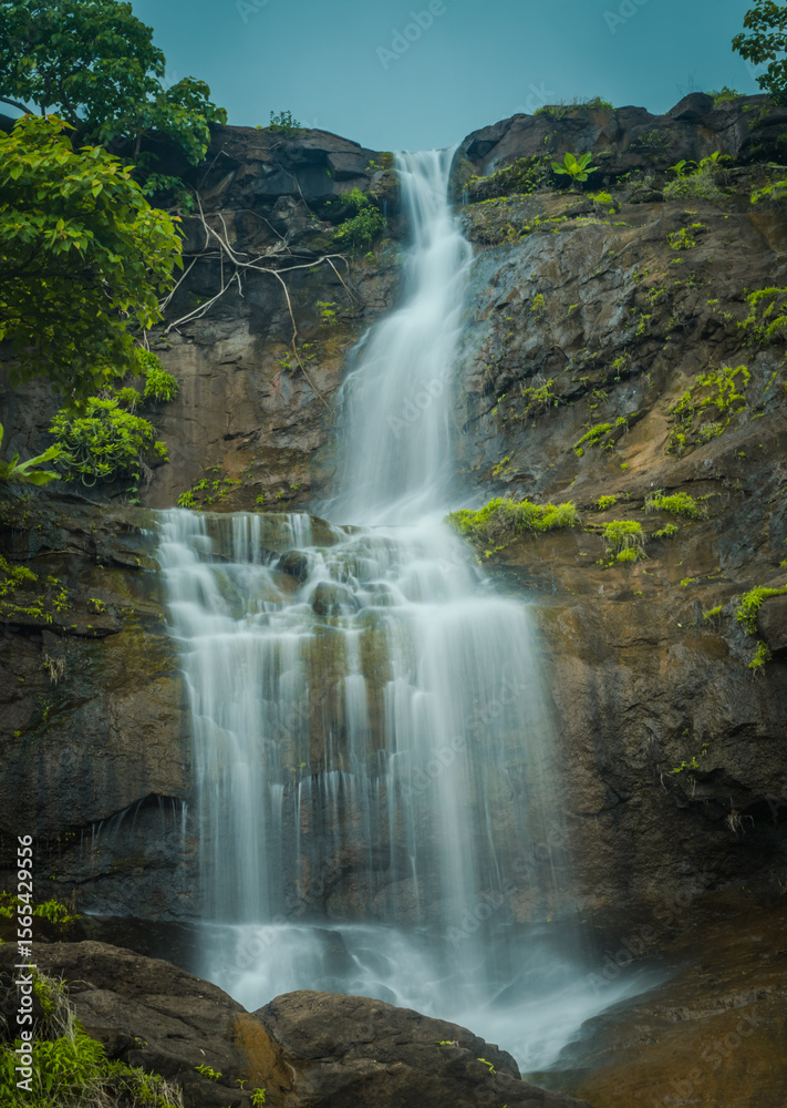 Waterfall in the mountains Waterfall in the mountains