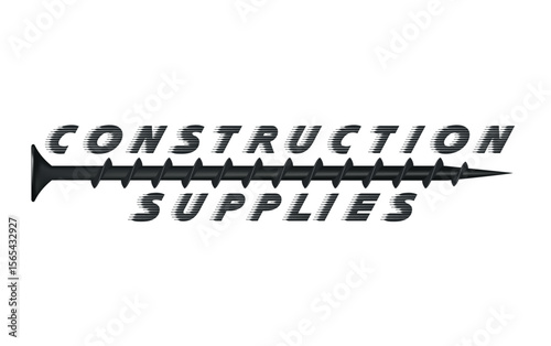 screw on white background construction supplies work shop advertising billboard picture poster