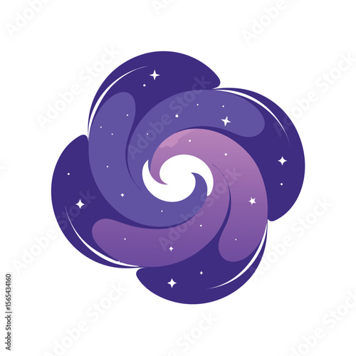 Galaxy Swirl Frames with Cosmic Dust Effects