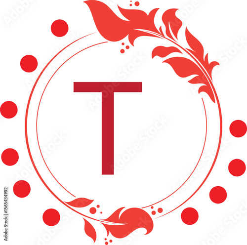 red image frame pattern and corner