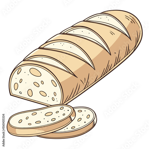 Freshly baked whole wheat bread loaf with a knife, sliced and ready for a healthy breakfast or snack
