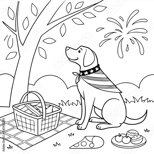 Cute cartoon pet dogs and cats on the roof and in the house vector illustration