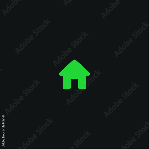 Home icon logo flat vector design