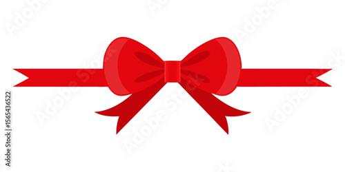 Red Ribbon Bow: A classic red ribbon bow, tied perfectly, ready to adorn gifts or add a festive touch.