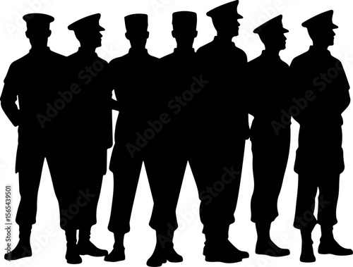 soldiers, military, army, marching, vector bundle