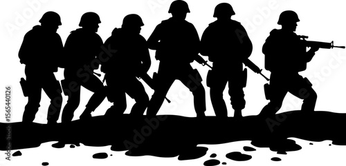 Soldiers  soldiers, military, army, vector bundle