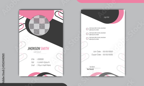 Modern Staff and office Id Card Design Template