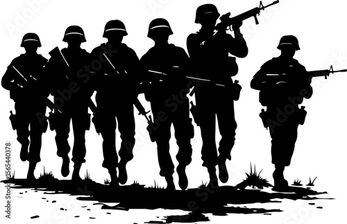 Soldiers  soldiers, military, army, vector bundle