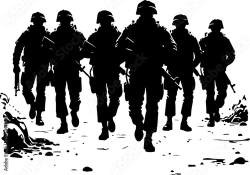 Soldiers  soldiers, military, army, vector bundle