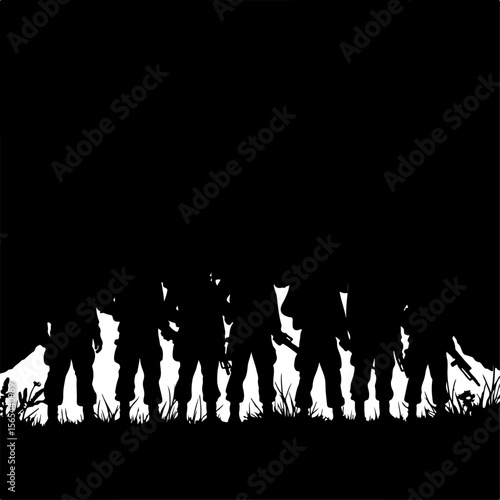 Soldiers  soldiers, military, army, vector bundle