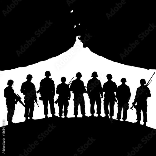 Soldiers  soldiers, military, army, vector bundle