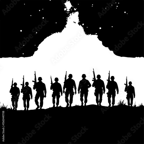 Soldiers  soldiers, military, army, vector bundle