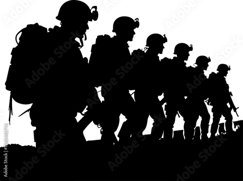 Soldiers  soldiers, military, army, vector bundle