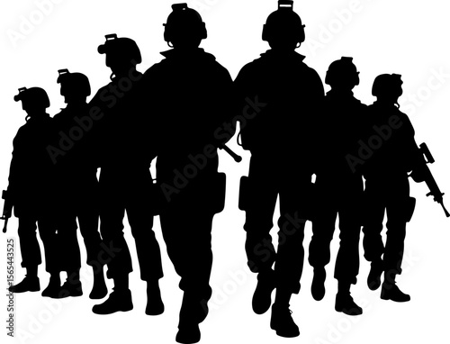 American soldiers, military, army,  vector bundle