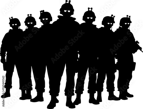 American soldiers, military, army, vector bundle