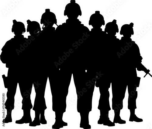 American soldiers, military, army,  vector bundle