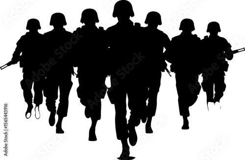 American soldiers, military, army,  vector bundle