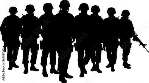 American soldiers, military, army,  vector bundle