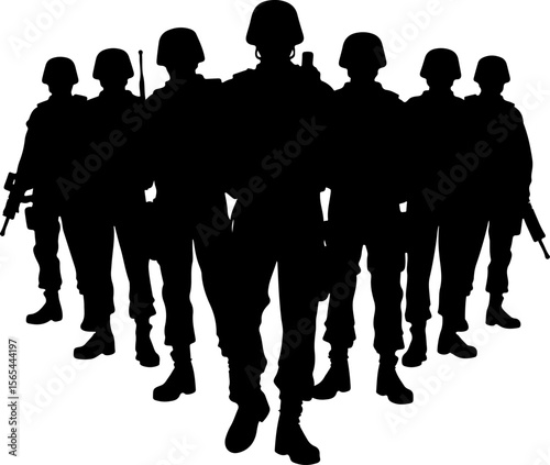 American soldiers, military, army,  vector bundle