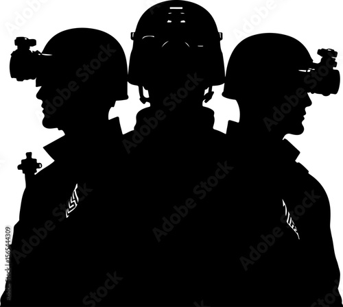 American soldiers, military, army,  vector bundle