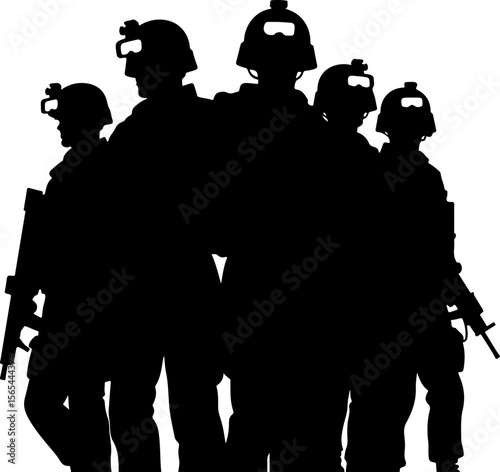 American soldiers, military, army,  vector bundle