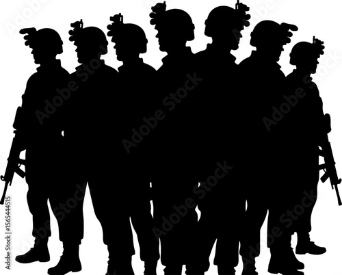 American soldiers, military, army,  vector bundle