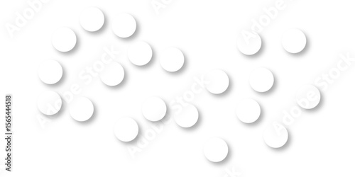 Seamless pattern of white polka dots with transparent background. suit Kurt digital design motif colorful wallpaper illustration, traditional design. wall decorated mosaic tiles texture background.