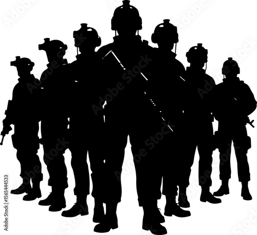 American soldiers, military, army,  vector bundle