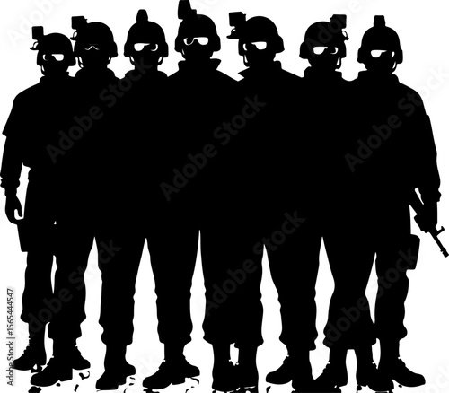 American soldiers, military, army,  vector bundle