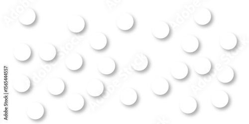 Seamless pattern of white polka dots with transparent background. suit Kurt digital design motif colorful wallpaper illustration, traditional design. wall decorated mosaic tiles texture background.