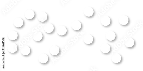 Seamless pattern of white polka dots with transparent background. suit Kurt digital design motif colorful wallpaper illustration, traditional design. wall decorated mosaic tiles texture background.