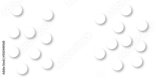 Seamless pattern of white polka dots with transparent background. suit Kurt digital design motif colorful wallpaper illustration, traditional design. wall decorated mosaic tiles texture background.