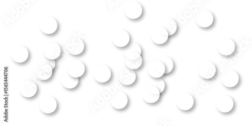 Seamless pattern of white polka dots with transparent background. suit Kurt digital design motif colorful wallpaper illustration, traditional design. wall decorated mosaic tiles texture background.