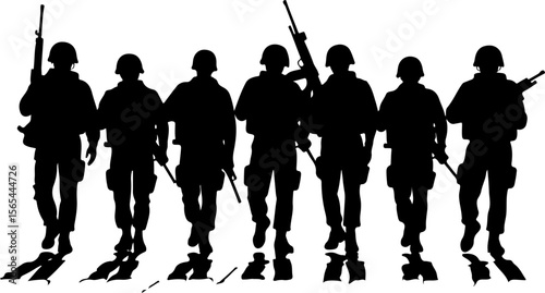 American soldiers, military, army,  vector bundle