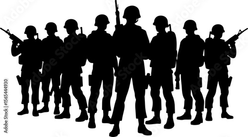 American soldiers, military, army,  vector bundle