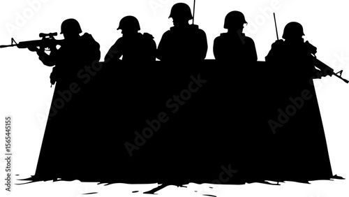 American soldiers, military, army,  vector bundle