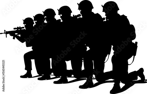 American soldiers, military, army,  vector bundle