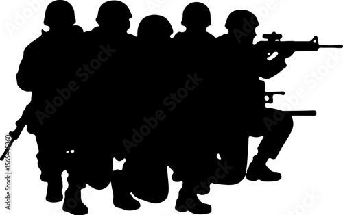 American soldiers, military, army,  vector bundle