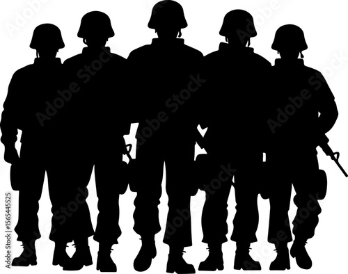 American soldiers, military, army,  vector bundle