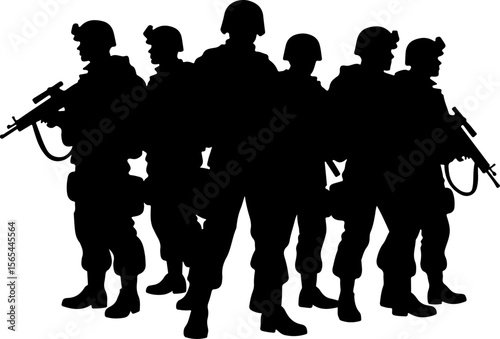 American soldiers, military, army,  vector bundle