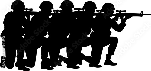 American soldiers, military, army,  vector bundle