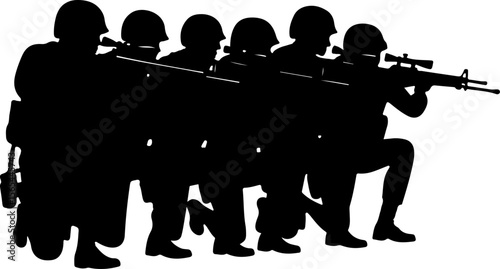 American soldiers, military, army,  vector bundle