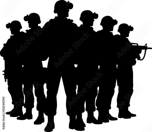 American soldiers, military, army,  vector bundle
