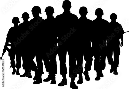 American soldiers, military, army,  vector bundle